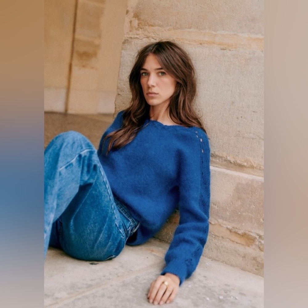 Sézane Stacy Jumper in Majorelle Blue | XXL